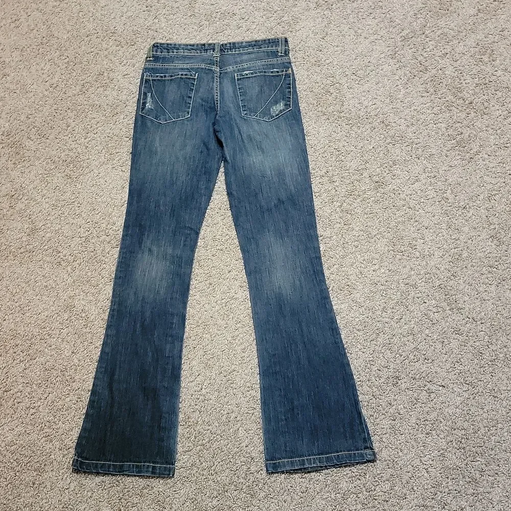 Paper Denim & Cloth Women’s Destructed Jeans Medium Wash Low Rise Sz 4
